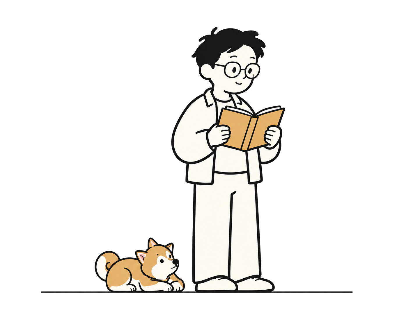 JJ 阅读，小财安静陪伴